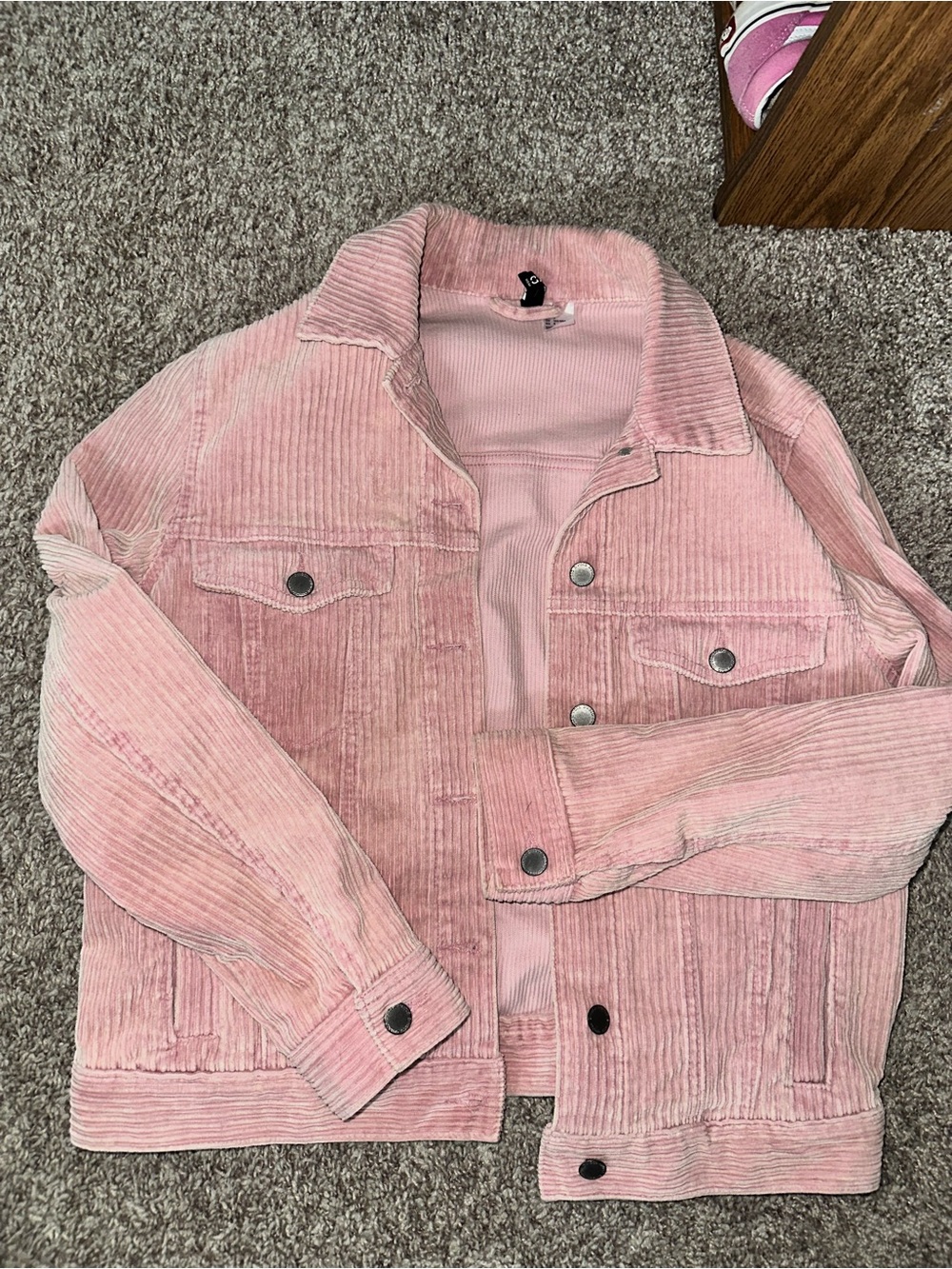 Divided Pink Corduroy Utility Jacket